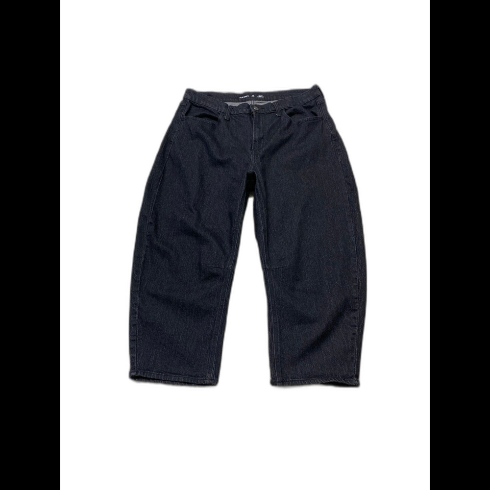 Old Navy High-Rise Wow Barrel Leg Jeans Size 16 Short Black Jeans